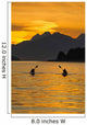 Sea Kayaking on a sublime evening Wall Mural