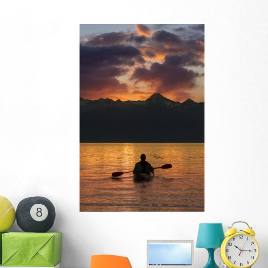 Sea Kayaking on a sublime evening Wall Mural