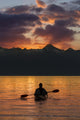 Sea Kayaking on a sublime evening Wall Mural