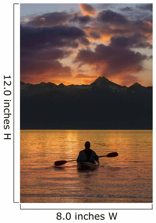 Sea Kayaking on a sublime evening Wall Mural