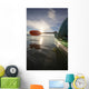Evening sea kayaking Wall Mural