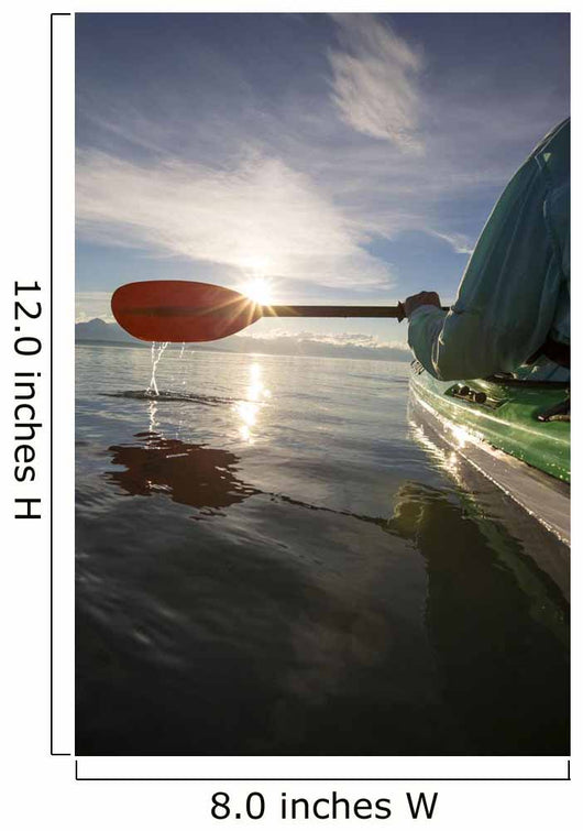 Evening sea kayaking Wall Mural