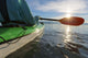 Evening sea kayaking Wall Mural