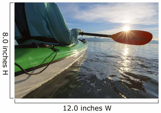 Evening sea kayaking Wall Mural