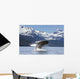 A humpback whale leaps Wall Mural