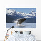 A humpback whale leaps Wall Mural