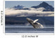 A humpback whale breaches as it leaps Wall Mural