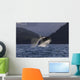 A Humpback Whale leaps Wall Mural