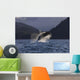 A Humpback Whale leaps Wall Mural