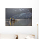 Sea kayakers paddling in evening light at Shoup Bay State Marine Park Wall Mural