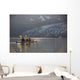 Sea kayakers paddling in evening light at Shoup Bay State Marine Park Wall Mural