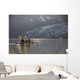 Sea kayakers paddling in evening light at Shoup Bay State Marine Park Wall Mural