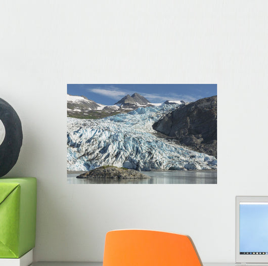 Scenic view of Shoup Glacier and Chugach Mountains Wall Mural