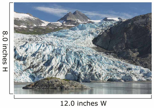 Scenic view of Shoup Glacier and Chugach Mountains Wall Mural