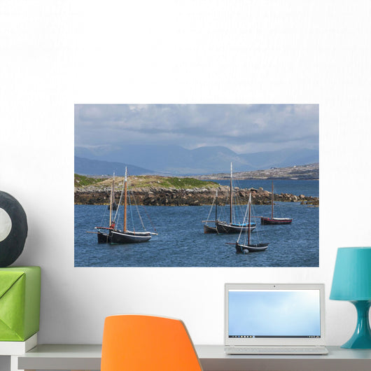 Historic sailing boats Wall Mural