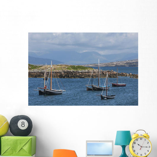 Historic sailing boats Wall Mural