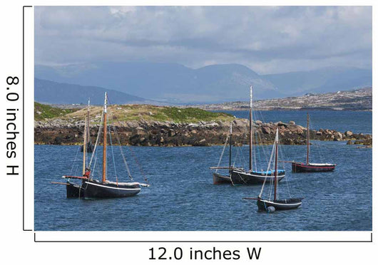 Historic sailing boats Wall Mural