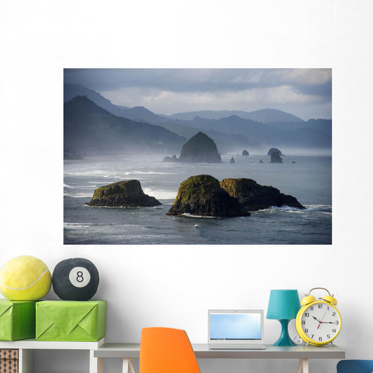 Spectacular coastal scenery is found at Ecola State Park Wall Mural