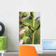 A Ladybug Beetle rests on Foxglove Wall Mural