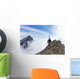 Backcountry skier on West Twin Peak near Eklutna Wall Mural