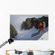 Backcountry skier on West Twin Peak near Eklutna Wall Mural
