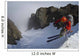Backcountry skier on West Twin Peak near Eklutna Wall Mural