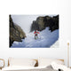 Backcountry skier on West Twin Peak near Eklutna Wall Mural