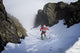 Backcountry skier on West Twin Peak near Eklutna Wall Mural