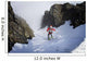 Backcountry skier on West Twin Peak near Eklutna Wall Mural