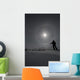 Man snowshoeing Wall Mural