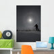 Man snowshoeing Wall Mural