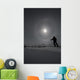 Man snowshoeing Wall Mural