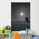 Man snowshoeing Wall Mural