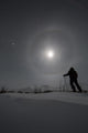 Man snowshoeing Wall Mural