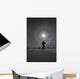 Man snowshoeing Wall Mural