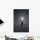 Man snowshoeing Wall Mural