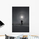 Man snowshoeing Wall Mural