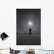 Man snowshoeing Wall Mural