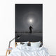 Man snowshoeing Wall Mural