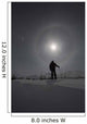 Man snowshoeing Wall Mural