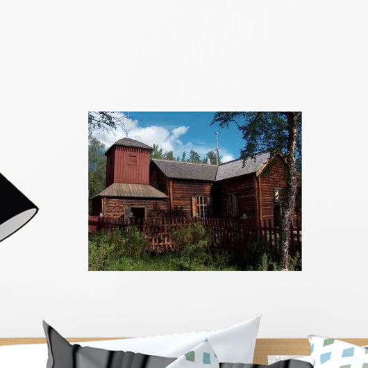 Holzkirche Von Pjelpajarvi Am Wall Decal