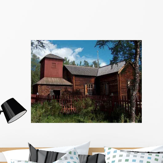 Holzkirche Von Pjelpajarvi Am Wall Decal