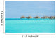 Over-water bungalows at a tropical resort Wall Mural