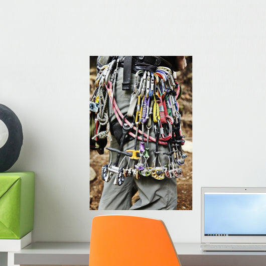Rock climbing equipment in the Adirondacks Wall Mural