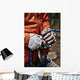 Man adjusting rock climbing equipment in the Adirondacks Wall Mural