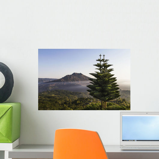 Panoramic view of Mount Batur from Kintamani, Bali, Indonesia Wall Mural