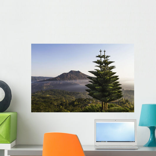 Panoramic view of Mount Batur from Kintamani, Bali, Indonesia Wall Mural