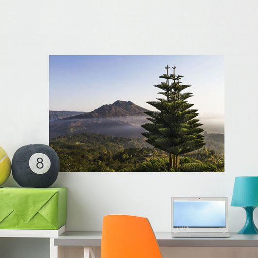 Panoramic view of Mount Batur from Kintamani, Bali, Indonesia Wall Mural