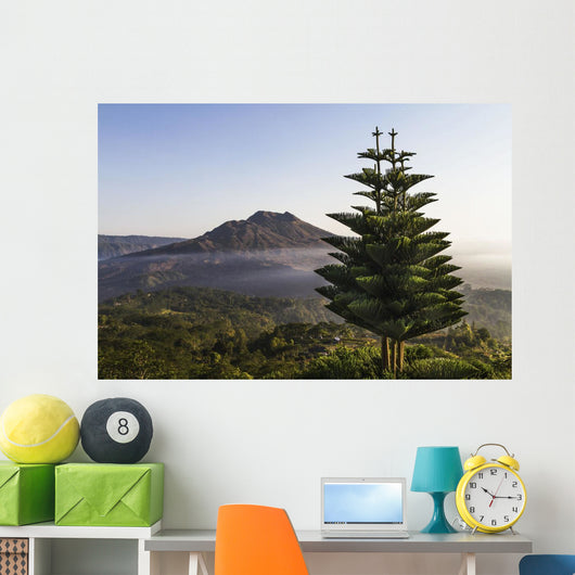 Panoramic view of Mount Batur from Kintamani, Bali, Indonesia Wall Mural