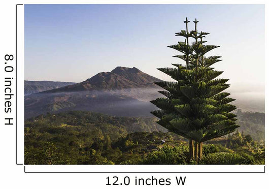 Panoramic view of Mount Batur from Kintamani, Bali, Indonesia Wall Mural